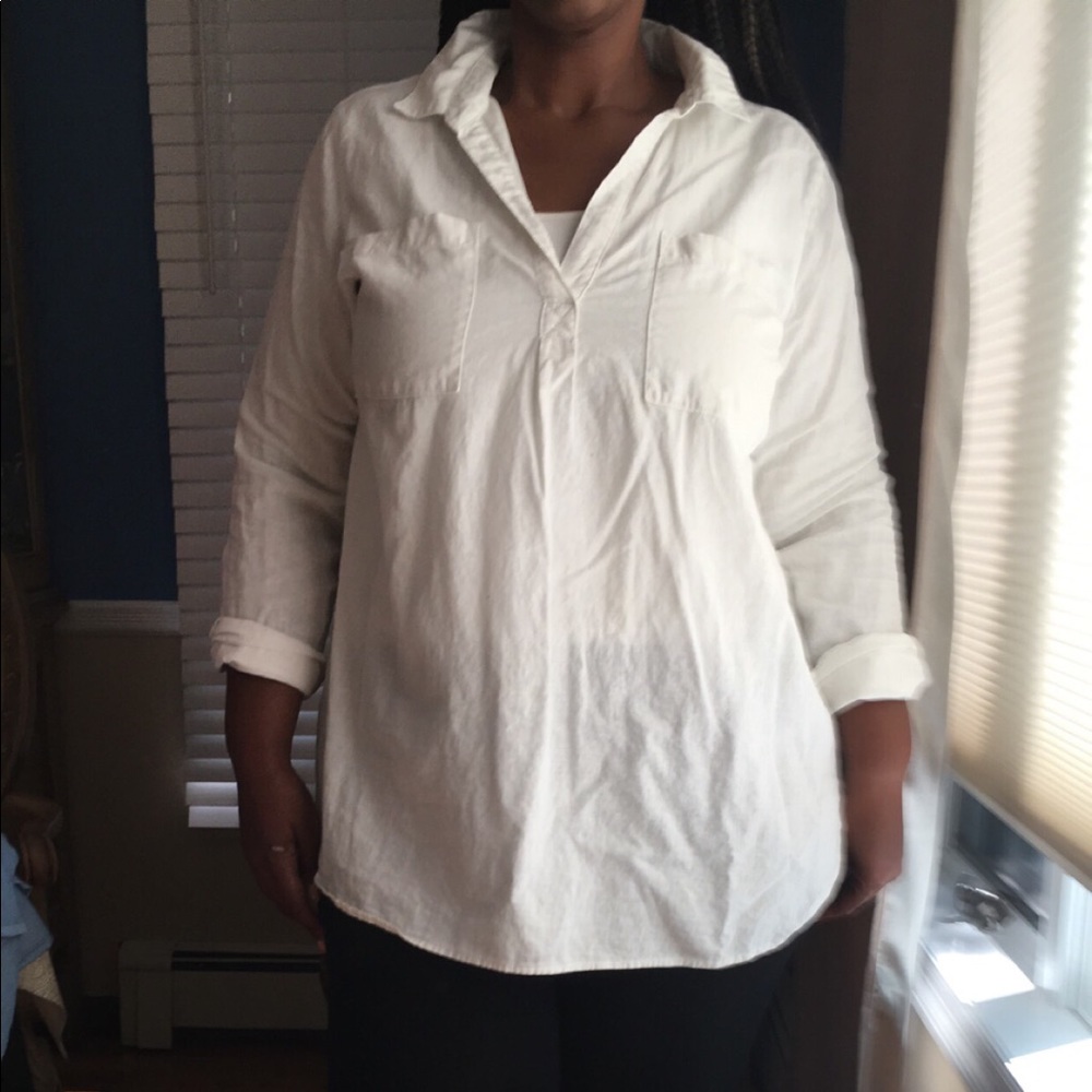 Old navy white tunic top